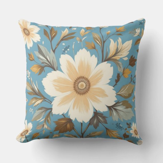 roombloem buitenkussen (Voorkant)