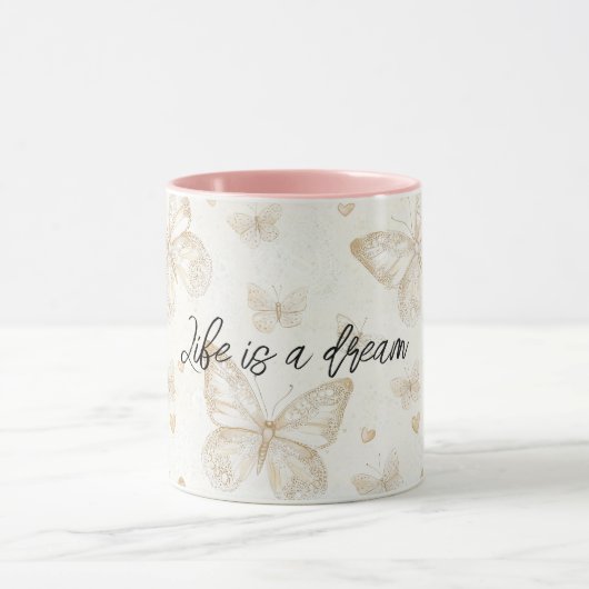 Roomboter Vlinders Kleine Hartjes Mok (Midden)