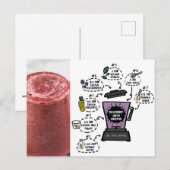 roombruine gladachtige recept briefkaart (Voorkant / Achterkant)