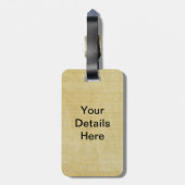  roomdikke kikker met Violin Bagagelabel (Achterkant verticaal)