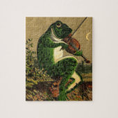  roomdikke kikker met Violin Legpuzzel (Verticaal)