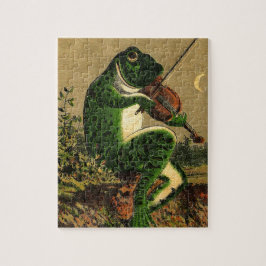  roomdikke kikker met Violin Legpuzzel