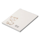Roomgelukkige Kat Notitieblok (Linkerzijde)