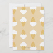 roomijs | Bestrooien | 1e verjaardag uitnodiging (Achterkant)