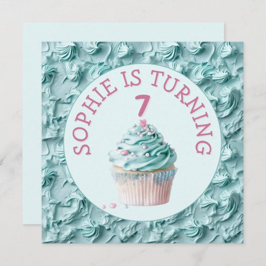 Roomijs Feest Verjaardag  Kaart (Voorkant / Achterkant)