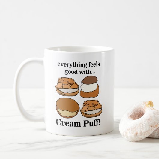 Roomijs Gebak Dessert Koffiemok (Met donut)