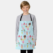 roomijsconus schort (Gedragen)