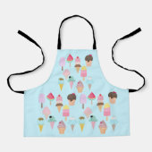 roomijsconus schort (Voorkant)