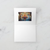 roomijskroonluchter bedankkaart (Binnen)