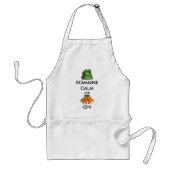 roomkalk en wortelsla standaard schort (Voorkant)