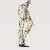 roomkleurig sterrenpatroon bruin wit leggings (Rechts)