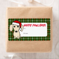 Roomkleurige Dachshund Lieve Kerst Van Aan Gift La