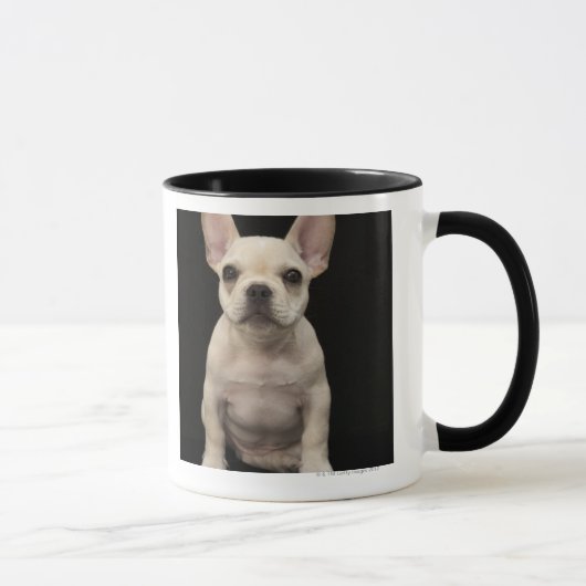Roomkleurige Franse bulghpuppy Mok (Rechts)