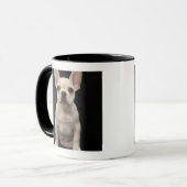 Roomkleurige Franse bulghpuppy Mok (Voorkant links)