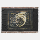 Roomkleurige Keltische kunst draak fantasie Deken (Voorkant)