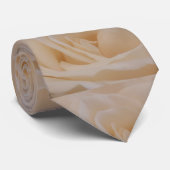 Roomkleurige Roos Close-up Stropdas (Opgerold)