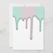 Roomkleurstoffen met zoete ijs, regenboogkleuren,  kaart (Achterkant)