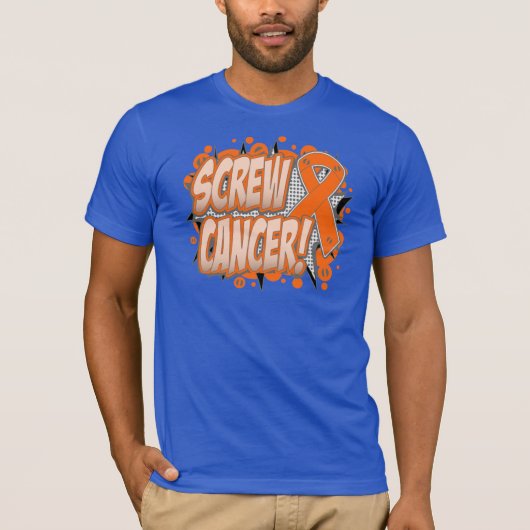Roomleukemie kanker Comic Style T-shirt (Voorkant)