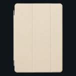 Roomlicht, licht beige iPad pro cover<br><div class="desc">Roomlicht lichtbeige vormgeving met vaste kleuren.</div>