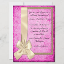  roomlintje op roze bruiloft