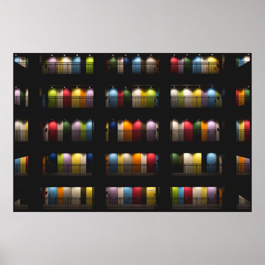 ROOMMEN MET GEASORTEERDE KLEUREN POSTER (Voorkant)