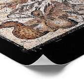 Roommozaïek van de soorten Pompeii Poster (Hoek)