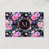 Roomroze kleur van Floral Visitekaartje (Voorkant)