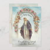 Rooms-katholiek  Baby shower Kaart (Voorkant / Achterkant)