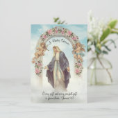 Rooms-katholiek  Baby shower Kaart (Staand voorkant)