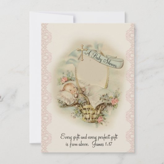 Rooms-katholiek  Baby shower Kaart (Voorkant)