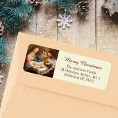 Rooms-Katholiek Christelijk Vrolijk Kerstfeest Hei Etiket