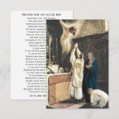 Rooms Katholiek Gebed voor Altaar Jongen  Kaart (Voorkant / Achterkant)