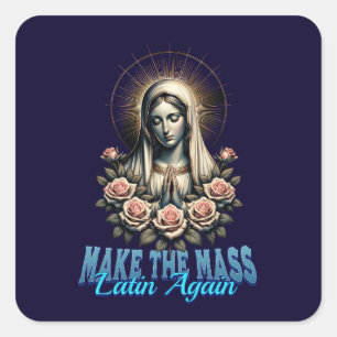 Rooms-katholiek maken het Massale Latijn weer Vierkante Sticker
