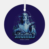 Rooms-katholiek sinds 33 na Christus Jezus Christu Glas Ornament (Achterkant)