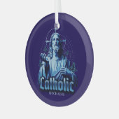 Rooms-katholiek sinds 33 na Christus Jezus Christu Glas Ornament (Voorkant links)