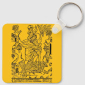 rooms-katholieke heilige christopher sleutelhanger (Achterkant)