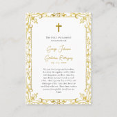 Rooms-katholieke huwelijksgebedskaart plaatskaartje (Achterkant)