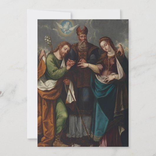 Rooms-katholieke Huwelijksmis Trouwplechtigheid Kaart (Achterkant)