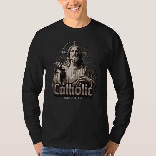 Rooms-Katholieke Kerk sinds 33 na Christus Jezus C T-shirt (Voorkant)