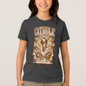 Rooms-Katholieke Kerk sinds AD33 Traditioneel Tri-Blend Shirt (Voorkant)