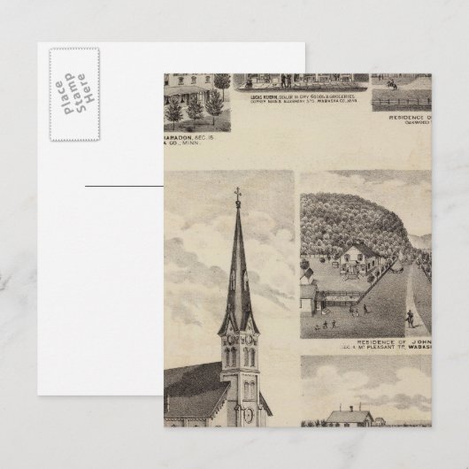rooms-katholieke kerk, voorzitterschappen, Minneso Briefkaart (Voorkant / Achterkant)