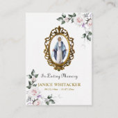 Rooms-Katholieke Maagd Maria Begrafenisgebed Kaart Plaatskaartje (Voorkant)