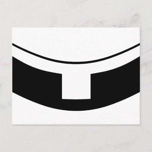 Rooms-katholieke priesterkraag briefkaart (Voorkant)