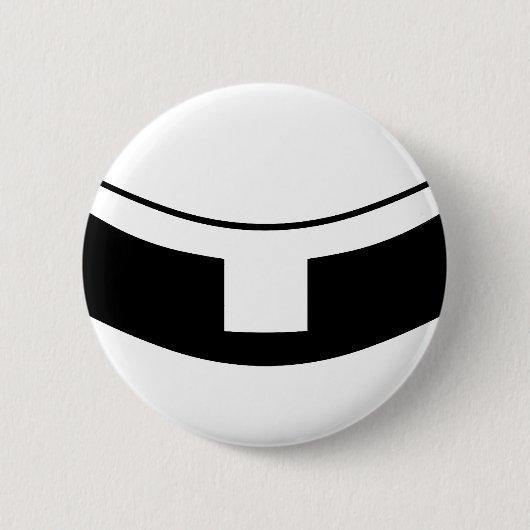 Rooms-katholieke priesterkraag ronde button 5,7 cm (Voorkant)