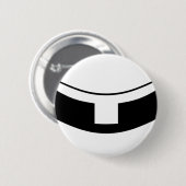 Rooms-katholieke priesterkraag ronde button 5,7 cm (Voorkant /achterkant)