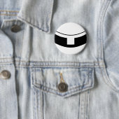 Rooms-katholieke priesterkraag ronde button 5,7 cm (In situ)