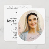 Rooms-katholieke rouwkaart met herinnering aan de  (Voorkant / Achterkant)