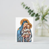 Rooms-Katholieke Zwangerschapsgebed Kaart Plaatskaartje (Staand voorkant)