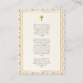 Rooms-Katholieke Zwangerschapsgebed Kaart Plaatskaartje (Achterkant)