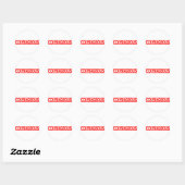 Roomstempel Ronde Sticker (Vel)